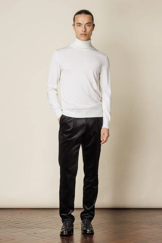 Roll Neck Merino Wool - Off White