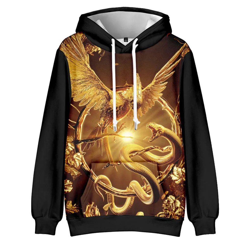 The Ballad of Songbirds Snakes cosplay hoodie Cosplay Hoodie 3D Printed Hooded Sweatshirt Men Women Casual Streetwear Pullover