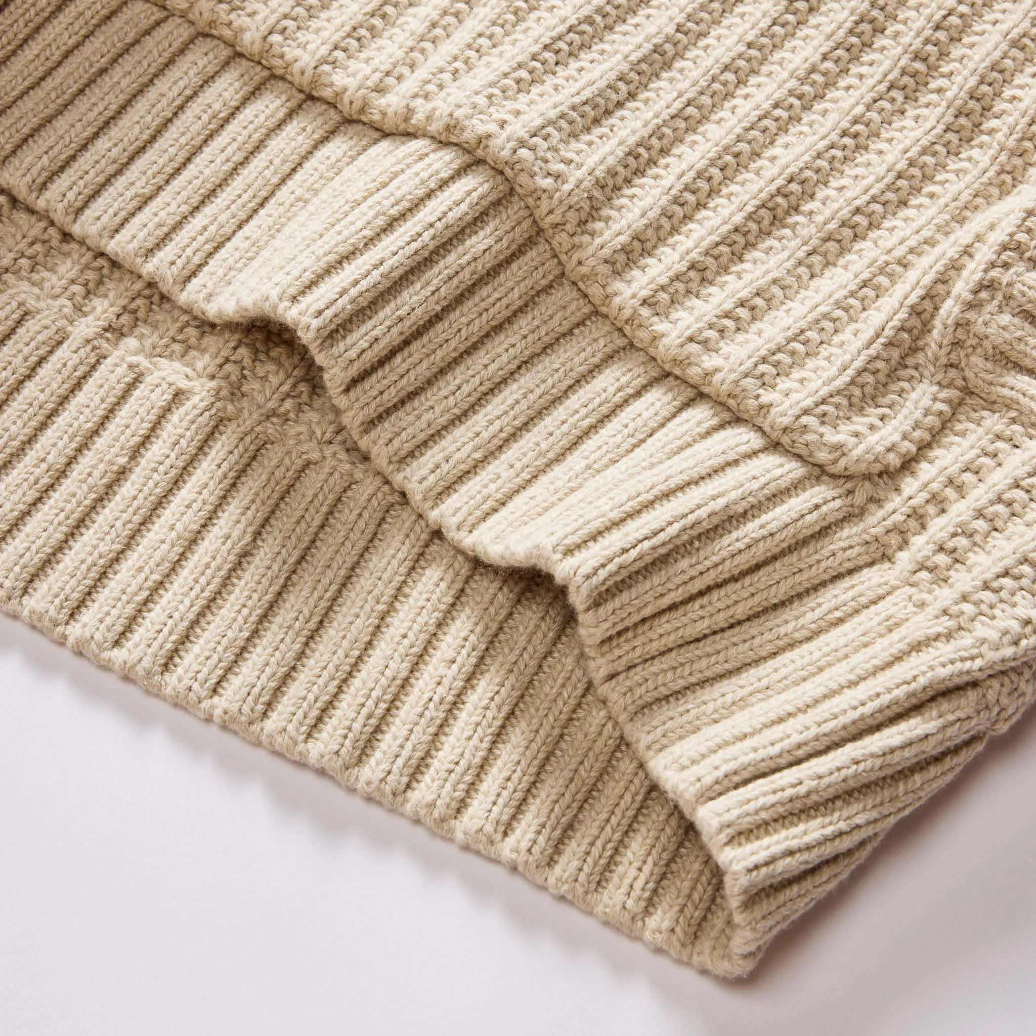 The Bryan Pullover Sweater in Flax Melange