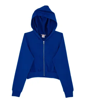 Tween Style Girls Soft Hacci Crop Zip Hoodie