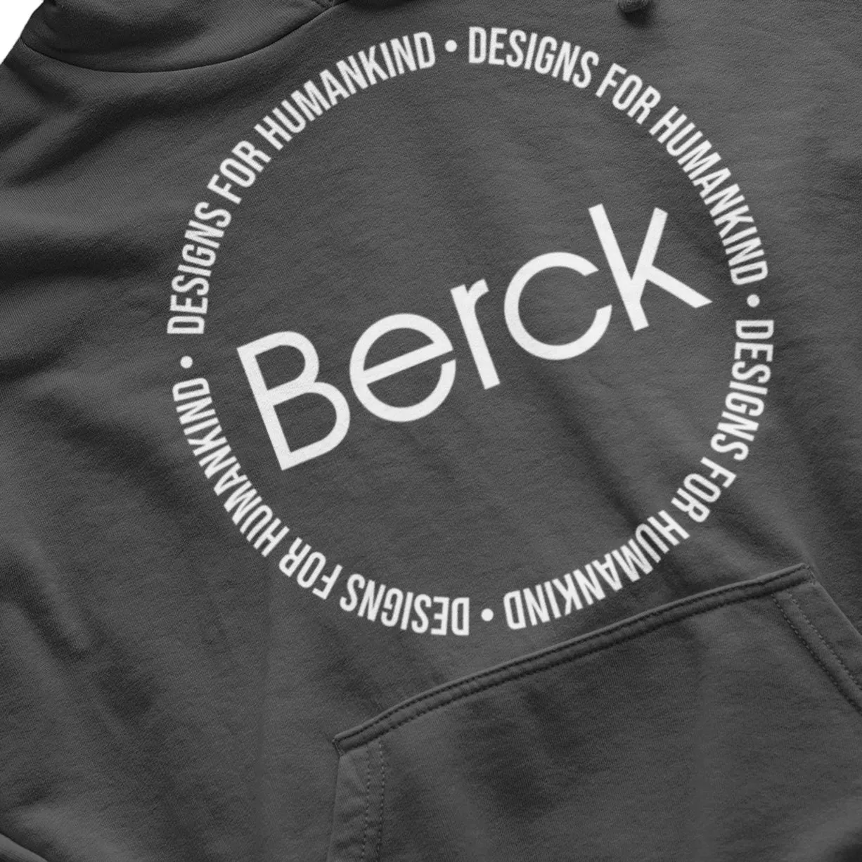 Unisex Berck Circle Graphic Pullover Hoodie Mid-Weight Fleece