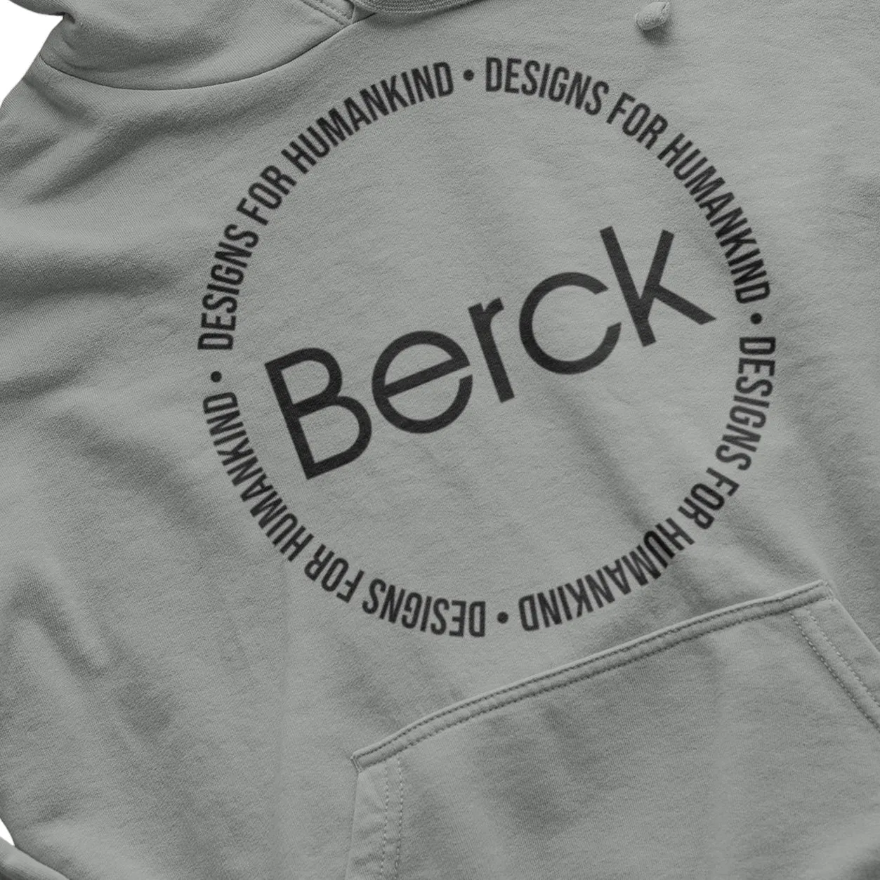 Unisex Berck Circle Graphic Pullover Hoodie Mid-Weight Fleece