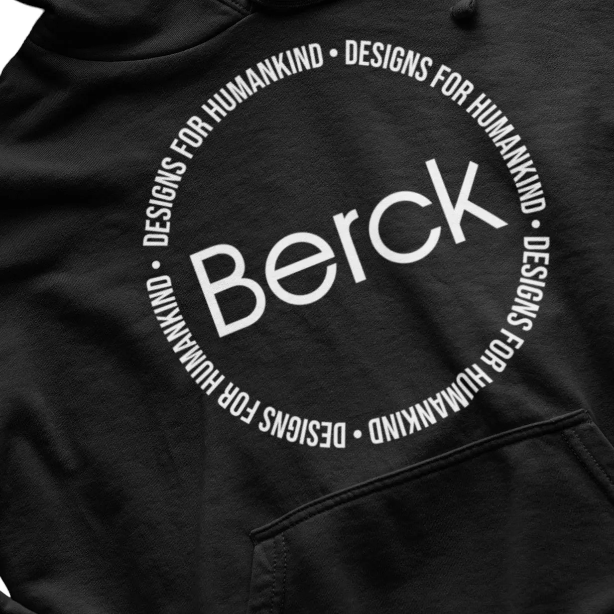 Unisex Berck Circle Graphic Pullover Hoodie Mid-Weight Fleece