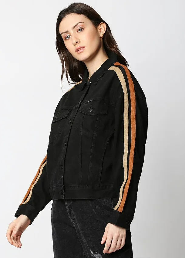 Valencia Mom Jacket With Sleeve Tape