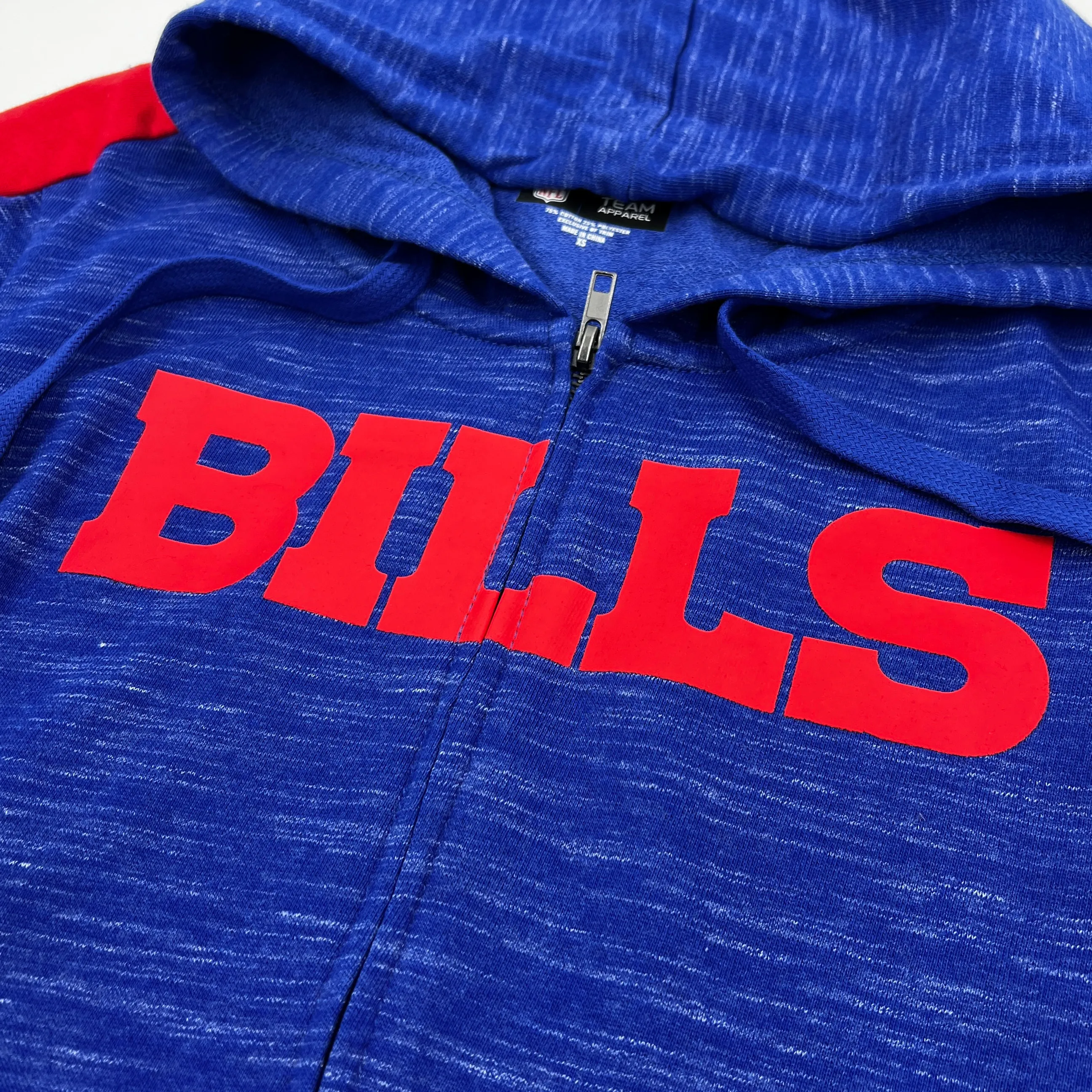 Women's New Era Bills Royal Space Dye Zip-Up Hoodie